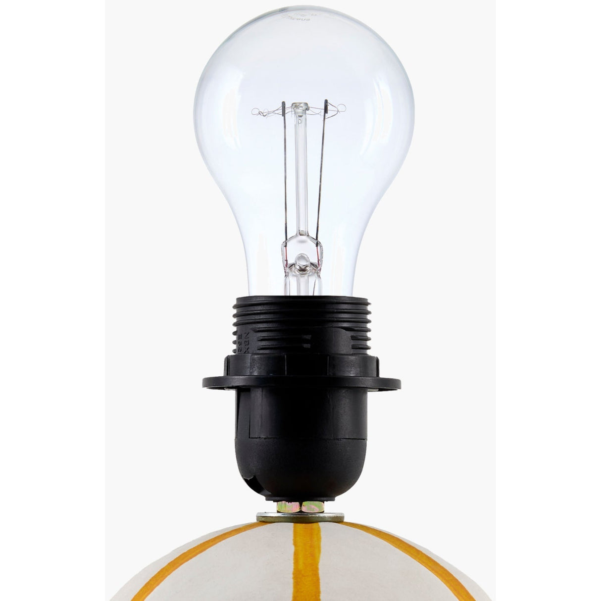 Modern European furniture - Round Lined Ceramic Table Lamp - www.oroa.com
