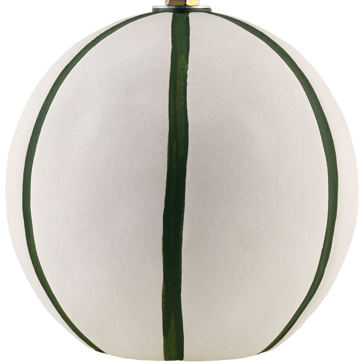 Modern European furniture - Round Lined Ceramic Table Lamp - www.oroa.com