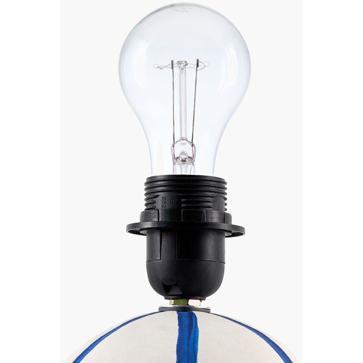 Modern European furniture - Round Lined Ceramic Table Lamp - www.oroa.com