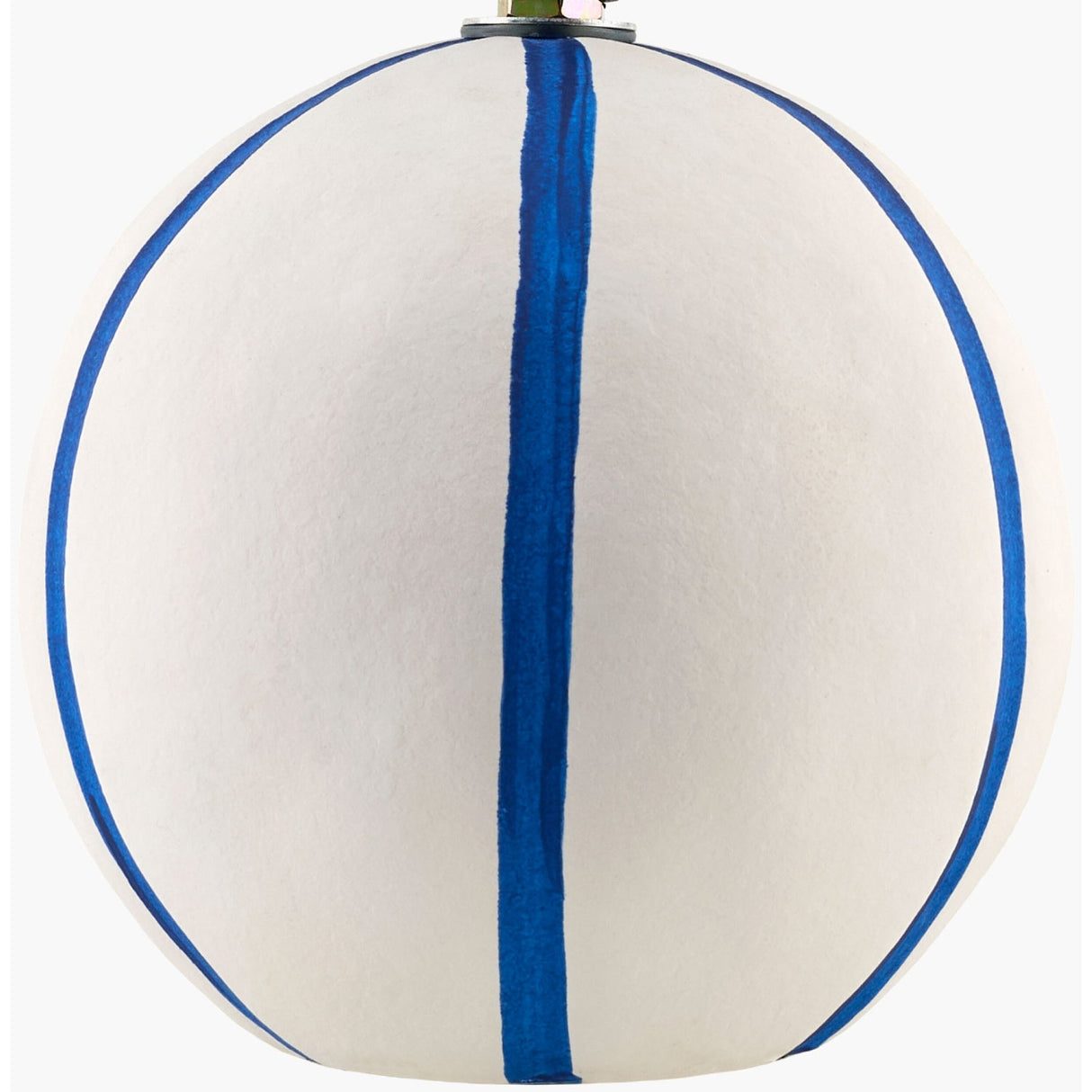 Modern European furniture - Round Lined Ceramic Table Lamp - www.oroa.com
