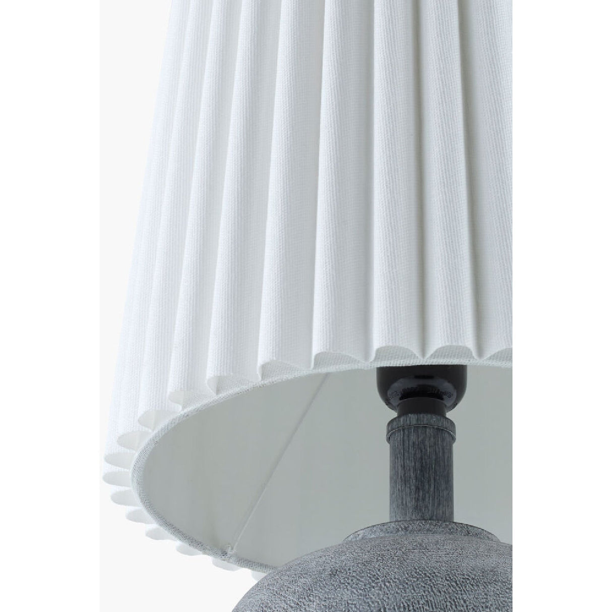 Modern European furniture - Fluted Linen Table Lamp Set (2) - www.oroa.com