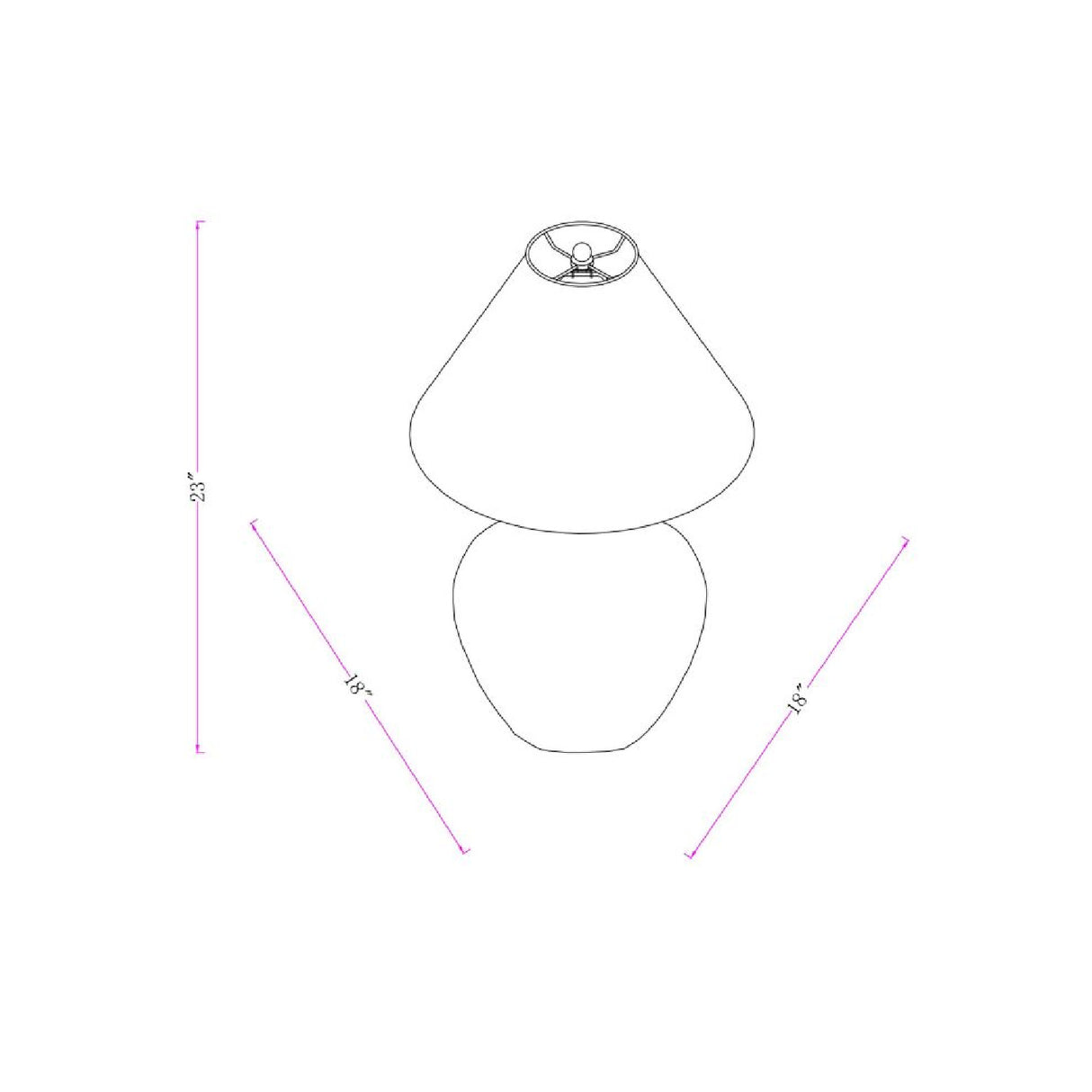 Empire Linen Shade Table Lamp | Oroa.com