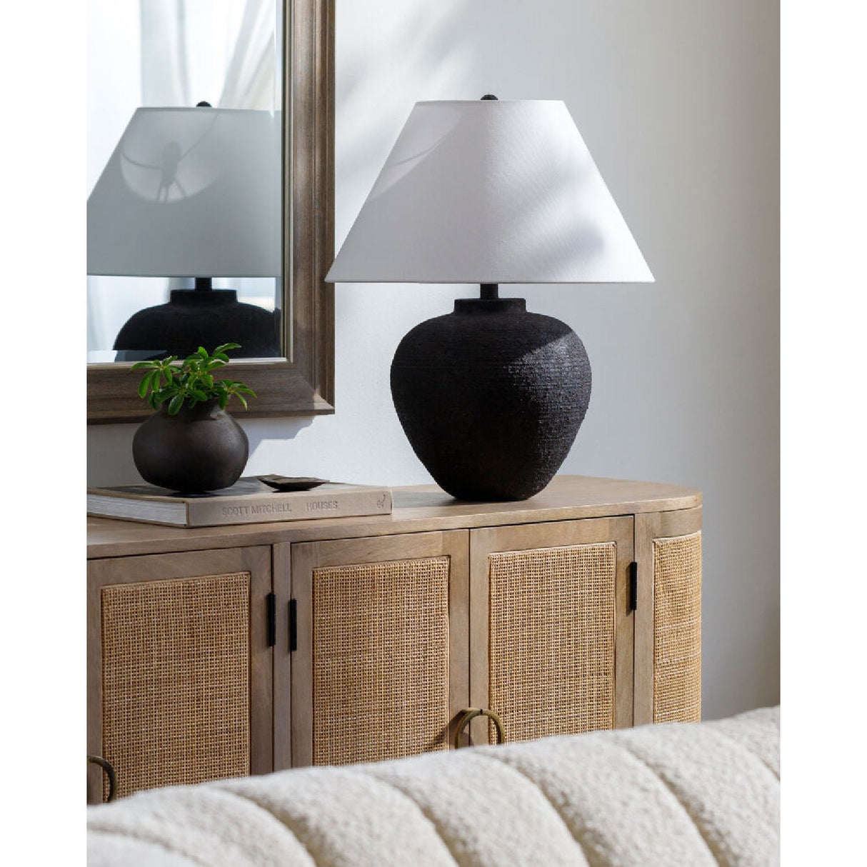 Modern European furniture - Empire Linen Shade Table Lamp - www.oroa.com
