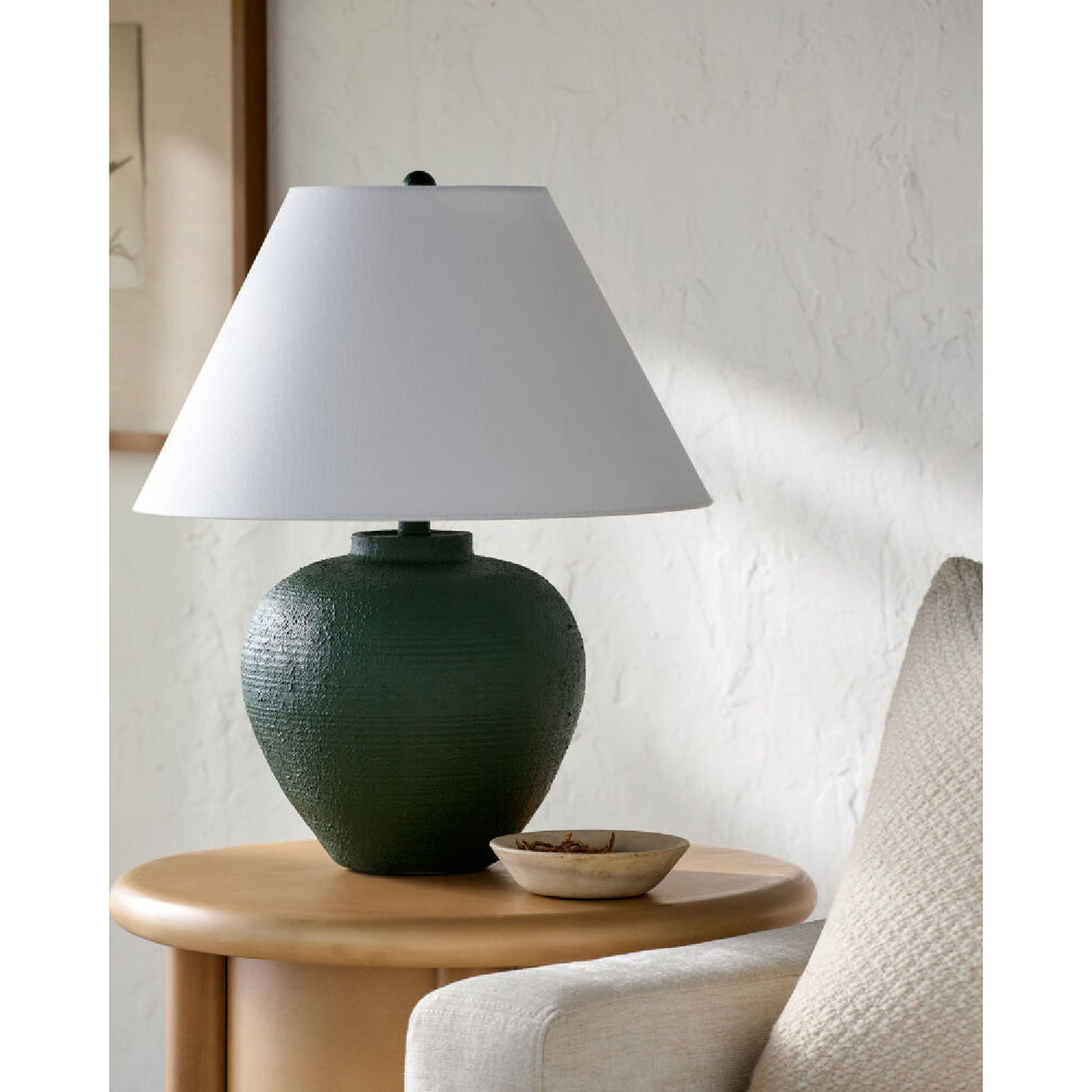 Modern European furniture - Empire Linen Shade Table Lamp - www.oroa.com