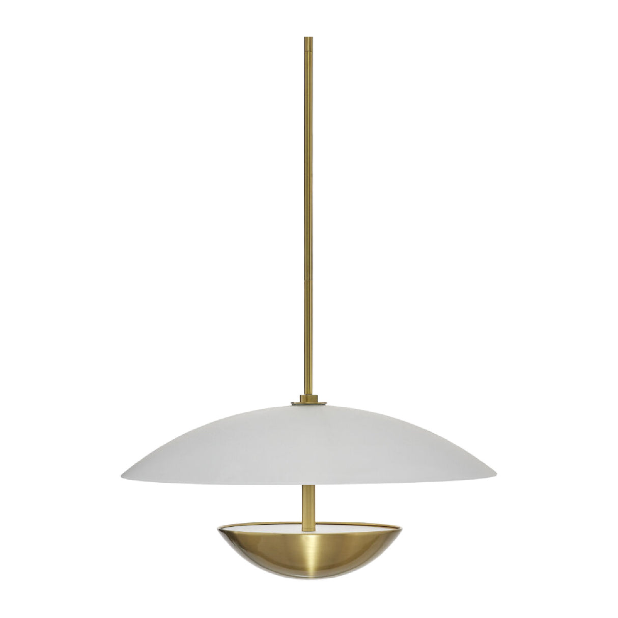 White Glass Semi-Dome Pendant Lamp | Oroa.com