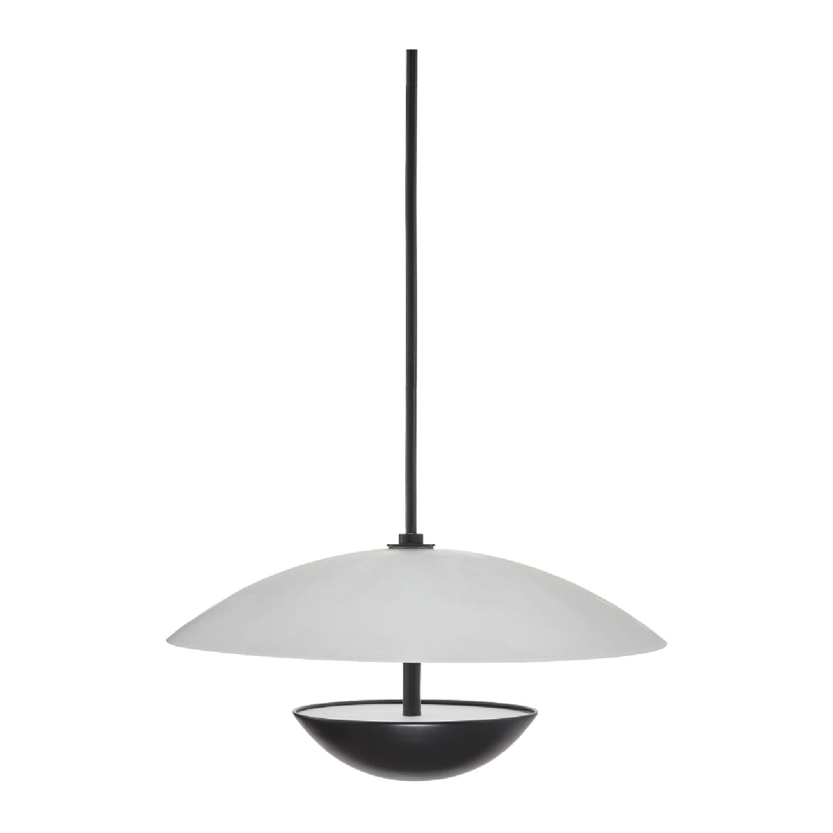 White Glass Semi-Dome Pendant Lamp | Oroa.com
