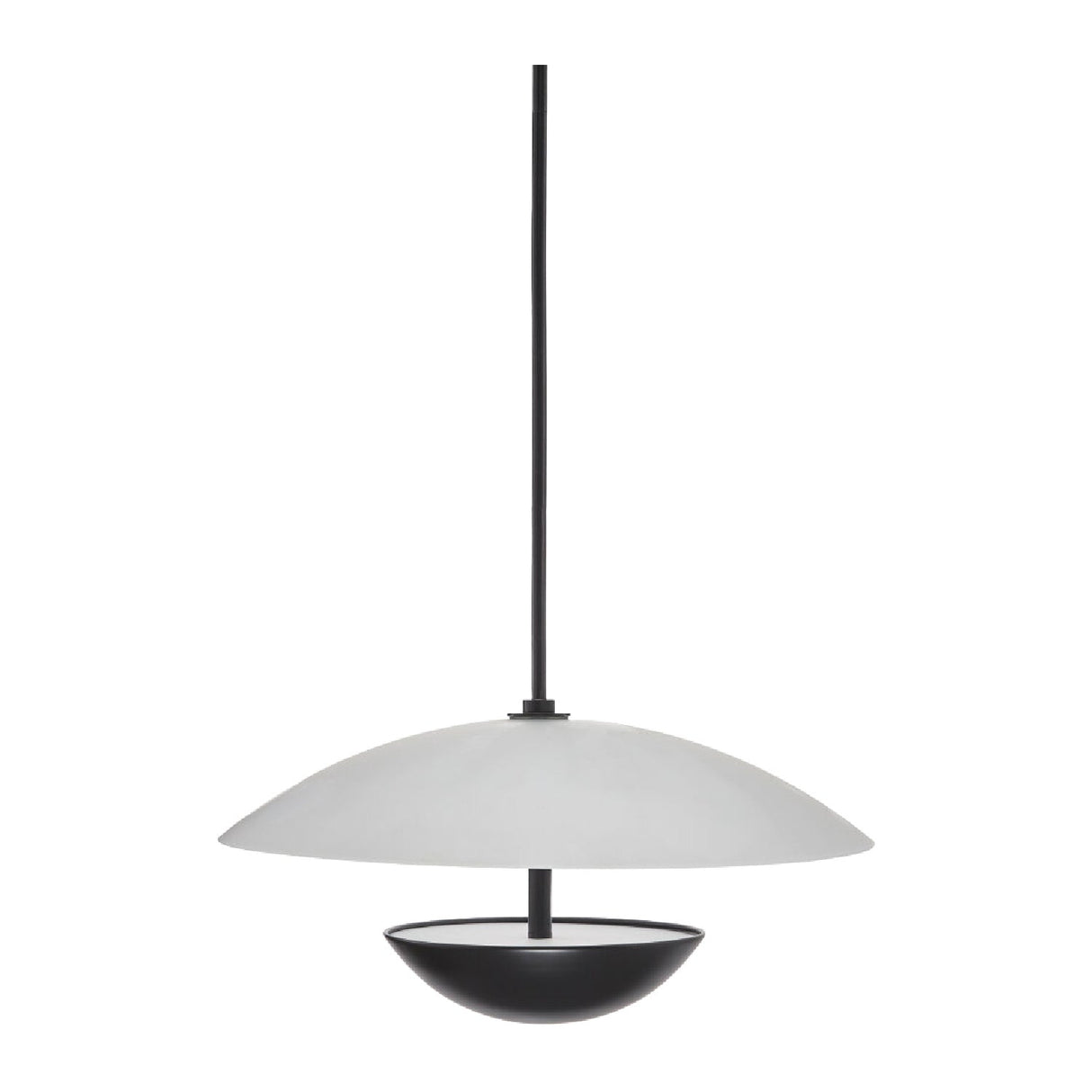 Modern European furniture - White Glass Semi-Dome Pendant Lamp - www.oroa.com