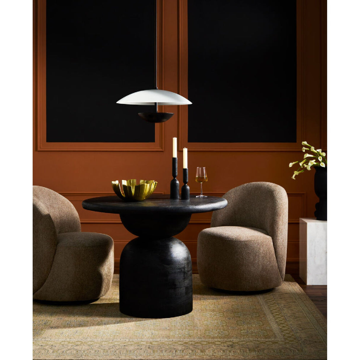 Modern European furniture - White Glass Semi-Dome Pendant Lamp - www.oroa.com