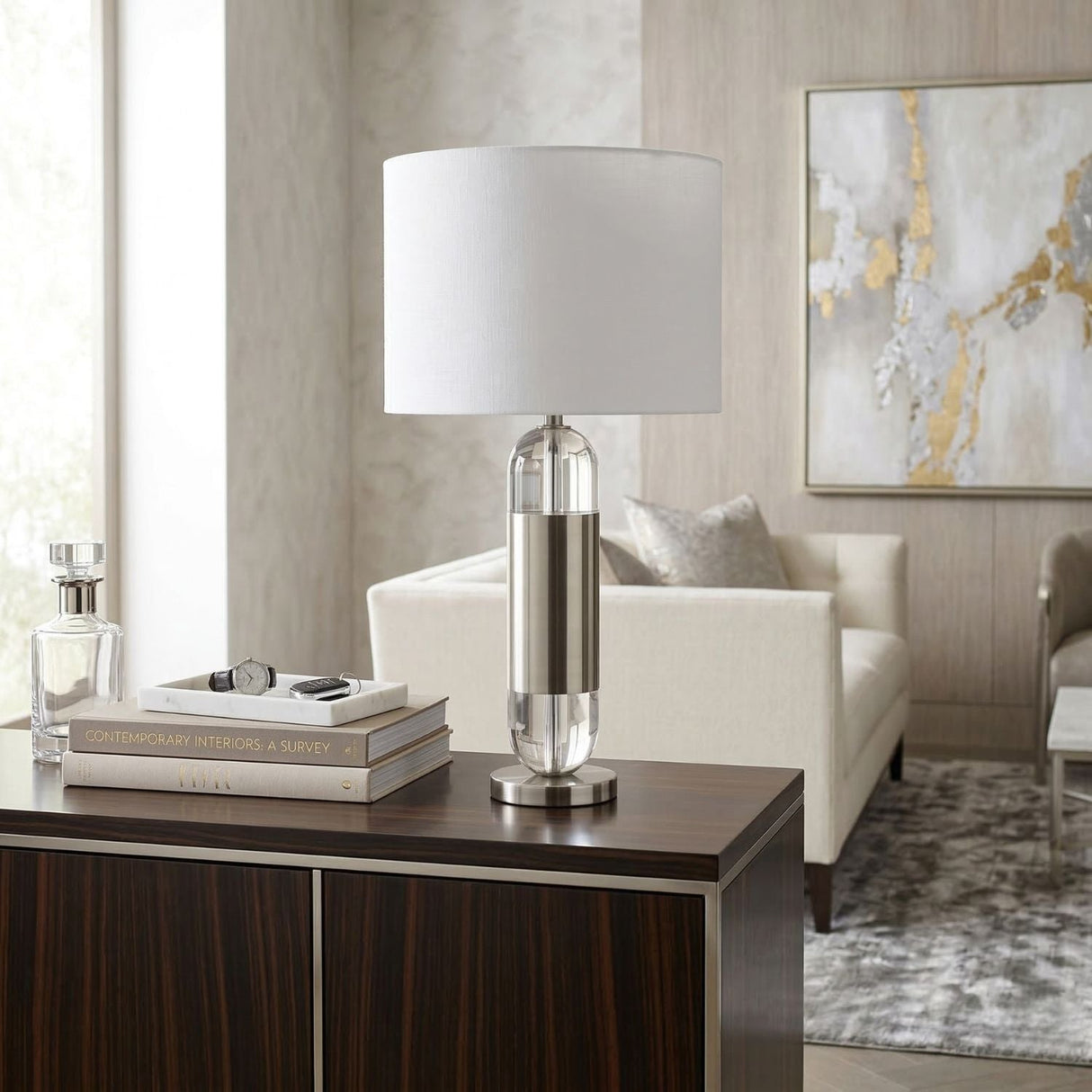 Modern European furniture - Crystal Accent Table Lamp - www.oroa.com