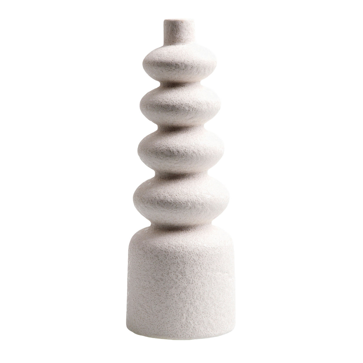 Modern European furniture - White Ceramic Layered Vase - www.oroa.com