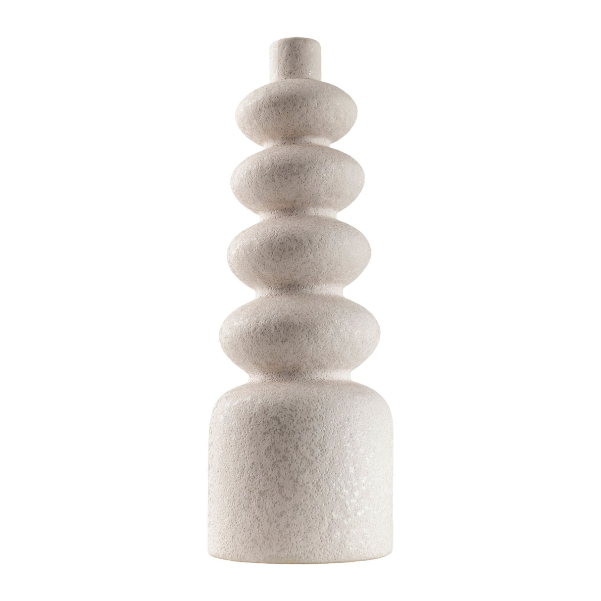 Modern European furniture - White Ceramic Layered Vase - www.oroa.com
