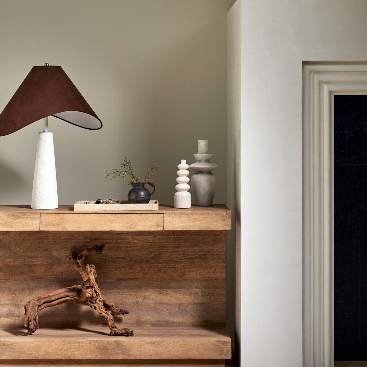 Modern European furniture - White Ceramic Layered Vase - www.oroa.com