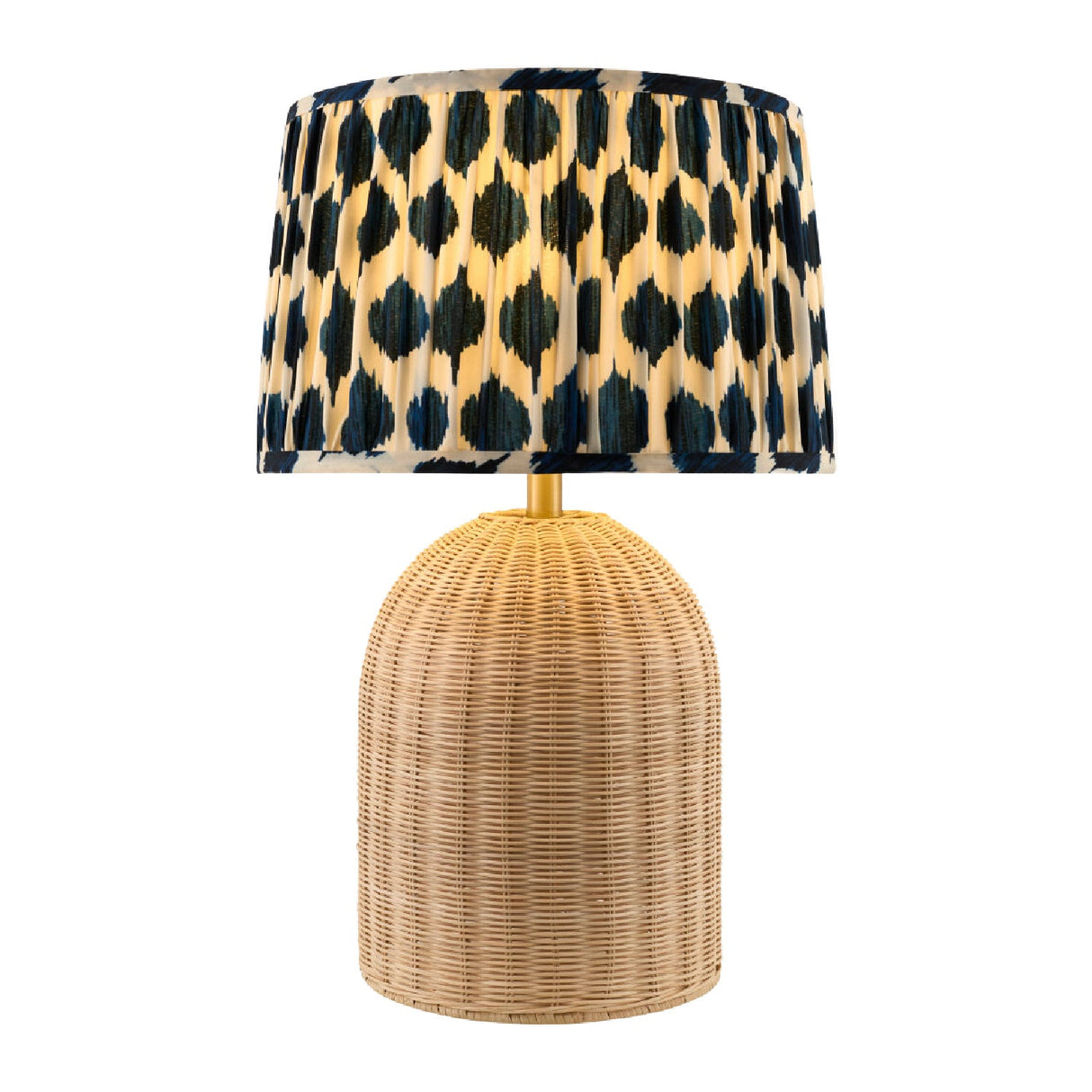 Modern European furniture - Blue Patterned Fabric Table Lamp - www.oroa.com