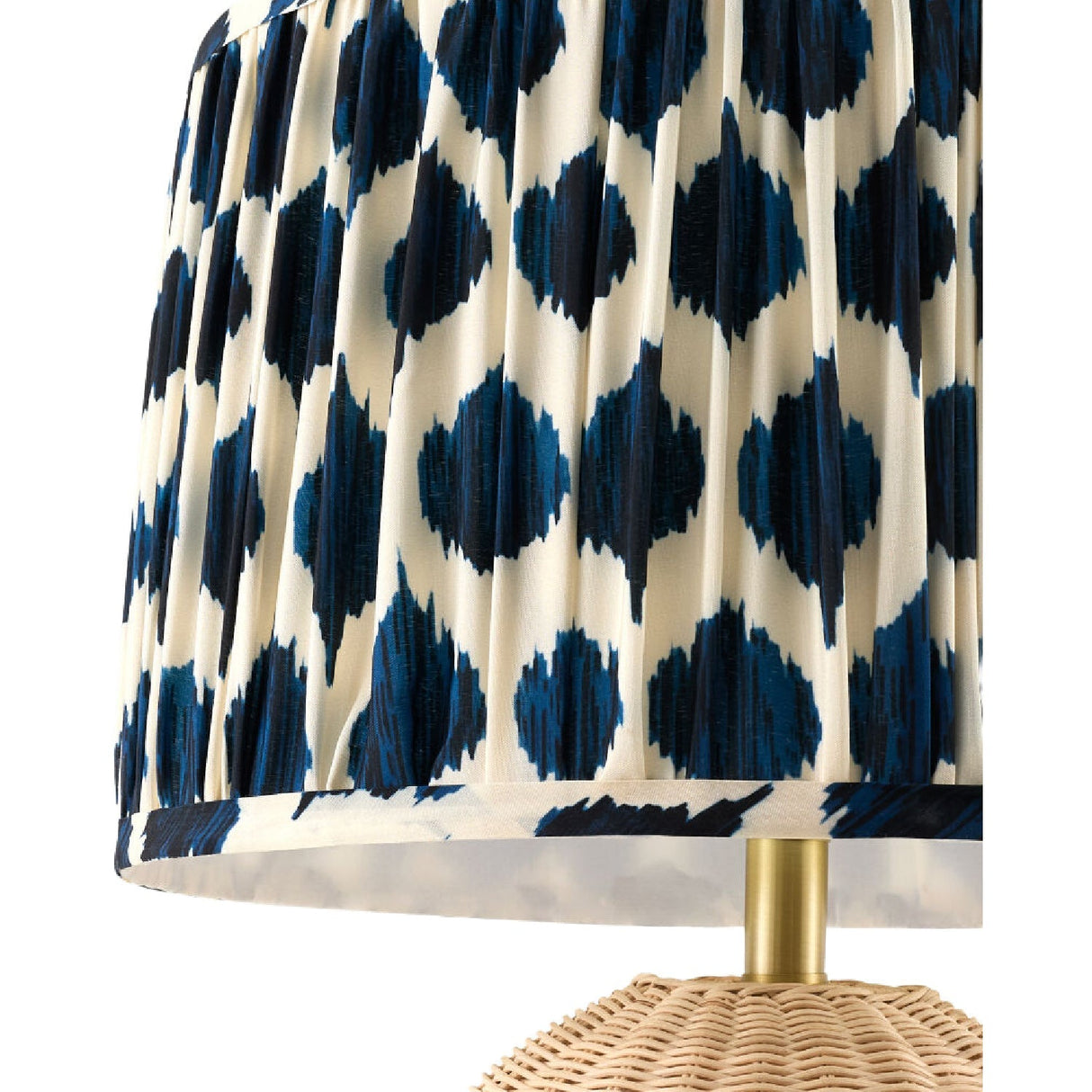 Modern European furniture - Blue Patterned Fabric Table Lamp - www.oroa.com