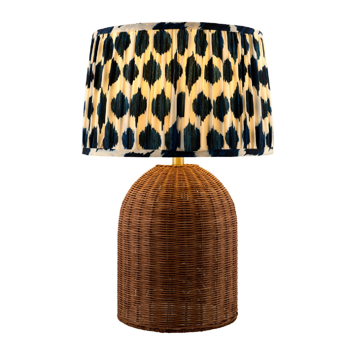 Modern European furniture - Blue Patterned Fabric Table Lamp - www.oroa.com