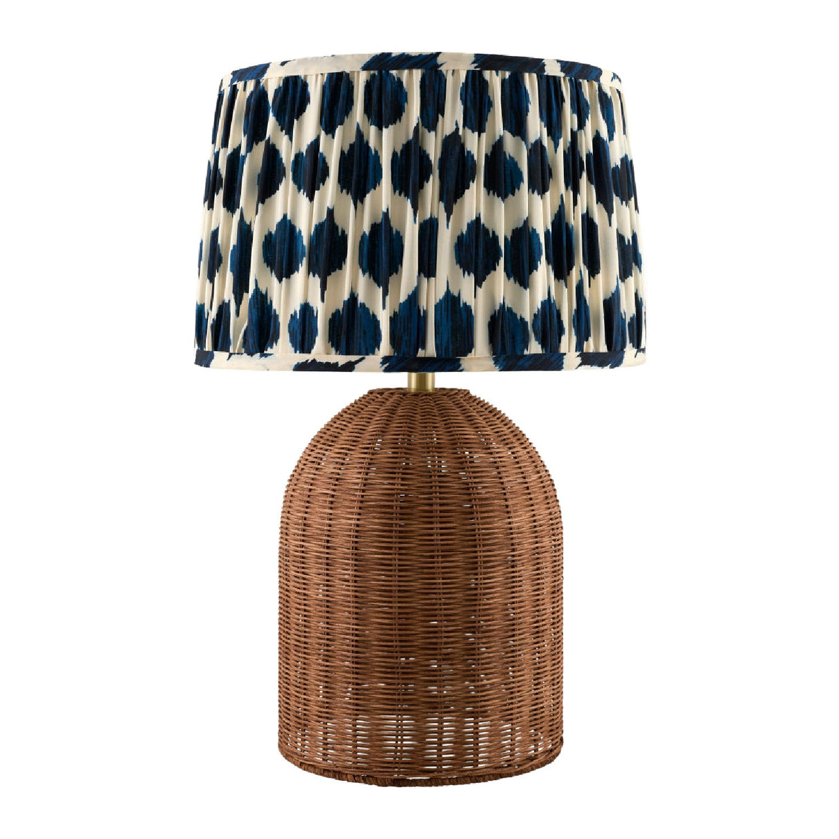 Modern European furniture - Blue Patterned Fabric Table Lamp - www.oroa.com