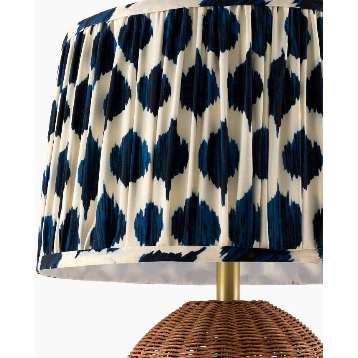 Modern European furniture - Blue Patterned Fabric Table Lamp - www.oroa.com
