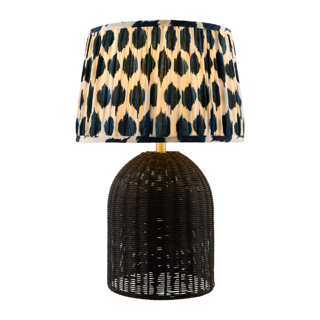 Modern European furniture - Blue Patterned Fabric Table Lamp - www.oroa.com