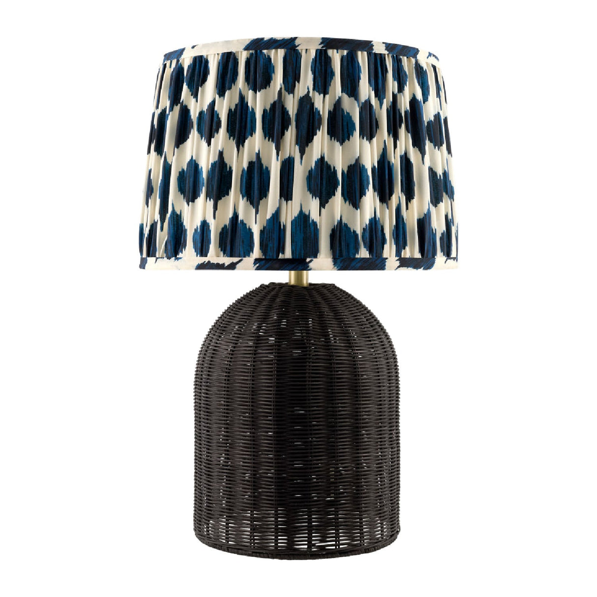 Modern European furniture - Blue Patterned Fabric Table Lamp - www.oroa.com