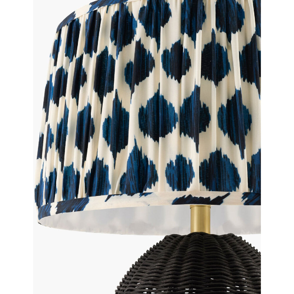 Modern European furniture - Blue Patterned Fabric Table Lamp - www.oroa.com