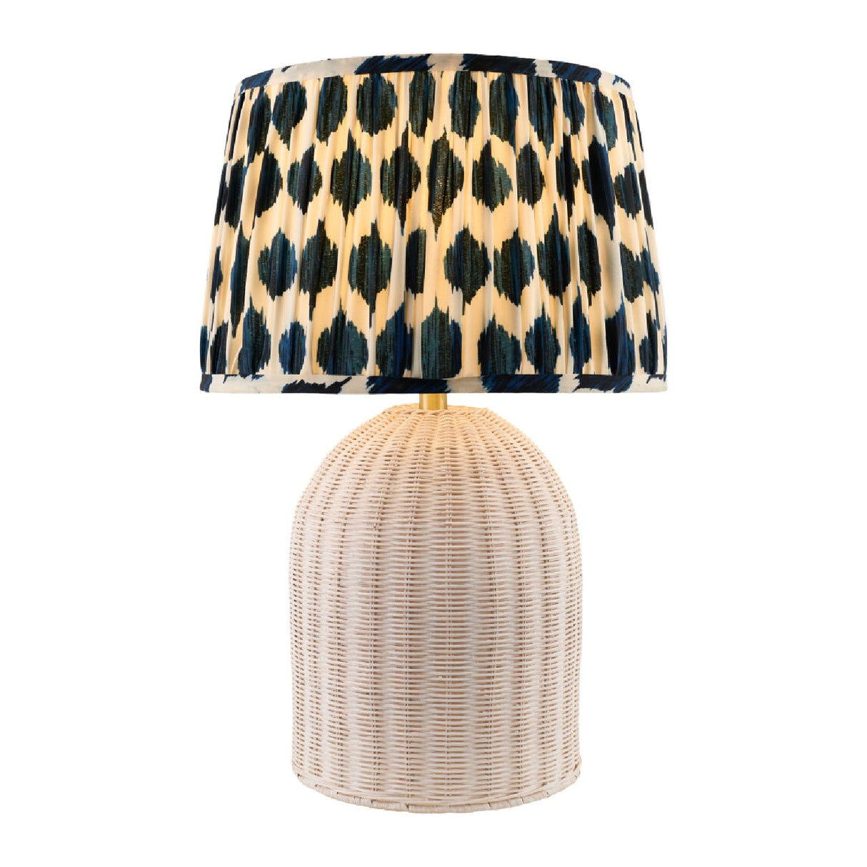 Modern European furniture - Blue Patterned Fabric Table Lamp - www.oroa.com