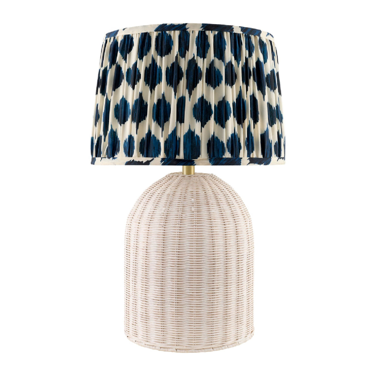Modern European furniture - Blue Patterned Fabric Table Lamp - www.oroa.com