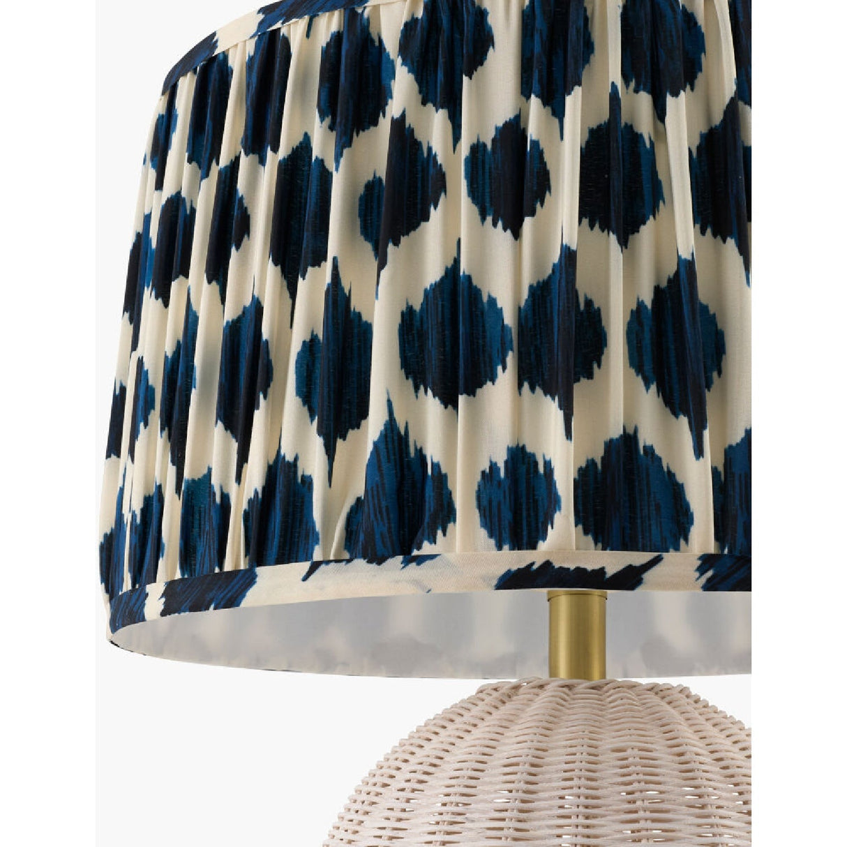 Modern European furniture - Blue Patterned Fabric Table Lamp - www.oroa.com