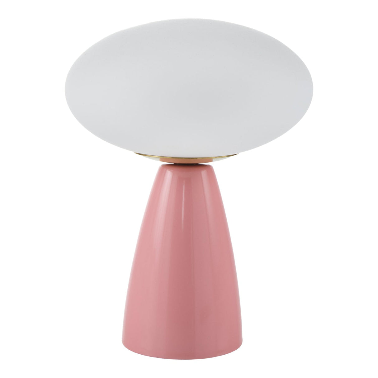 Modern European furniture - Oval White Glass Table Lamp - www.oroa.com