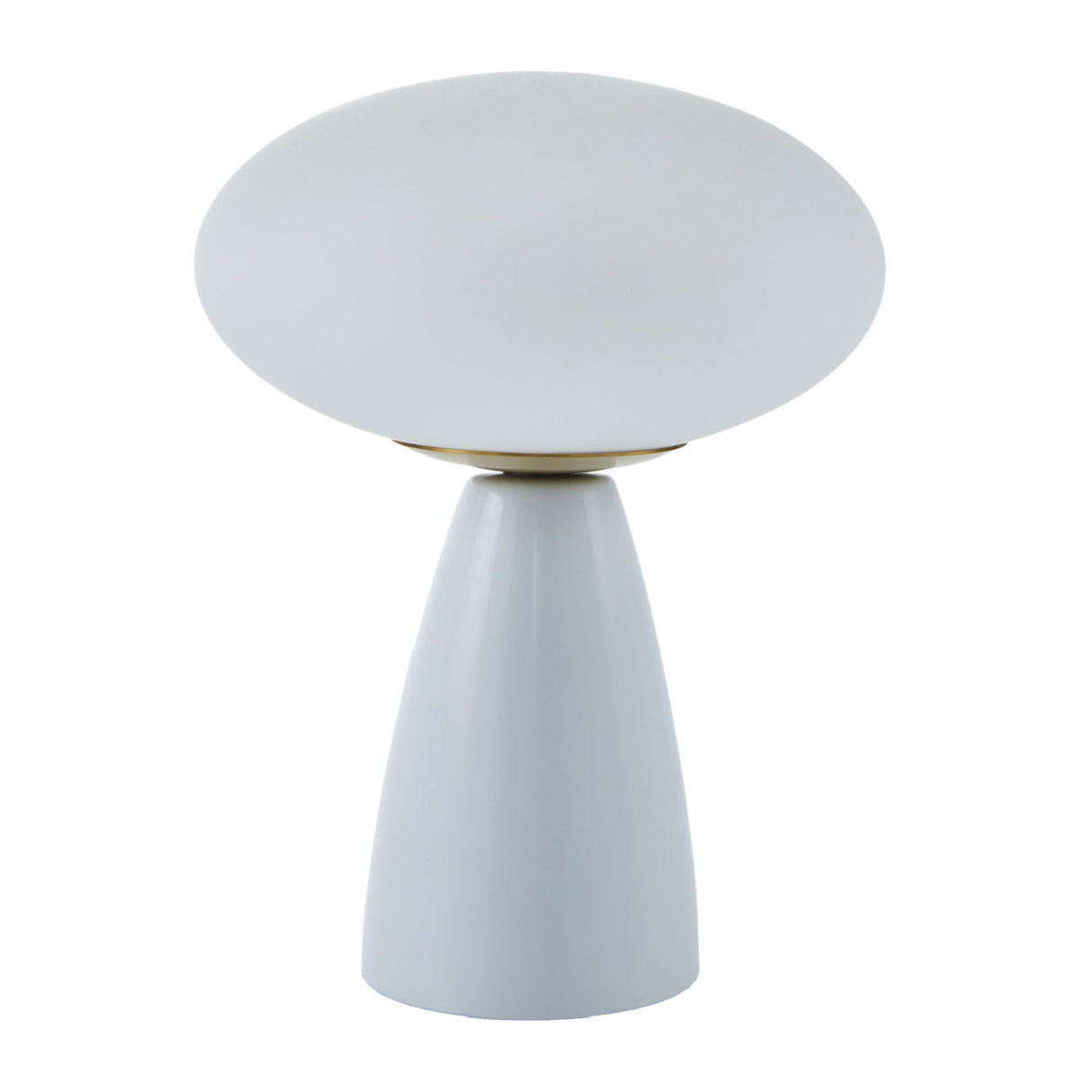 Modern European furniture - Oval White Glass Table Lamp - www.oroa.com
