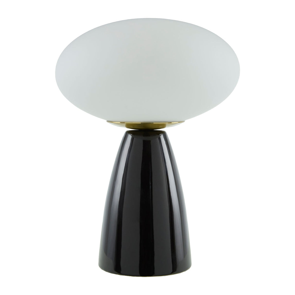 Modern European furniture - Oval White Glass Table Lamp - www.oroa.com