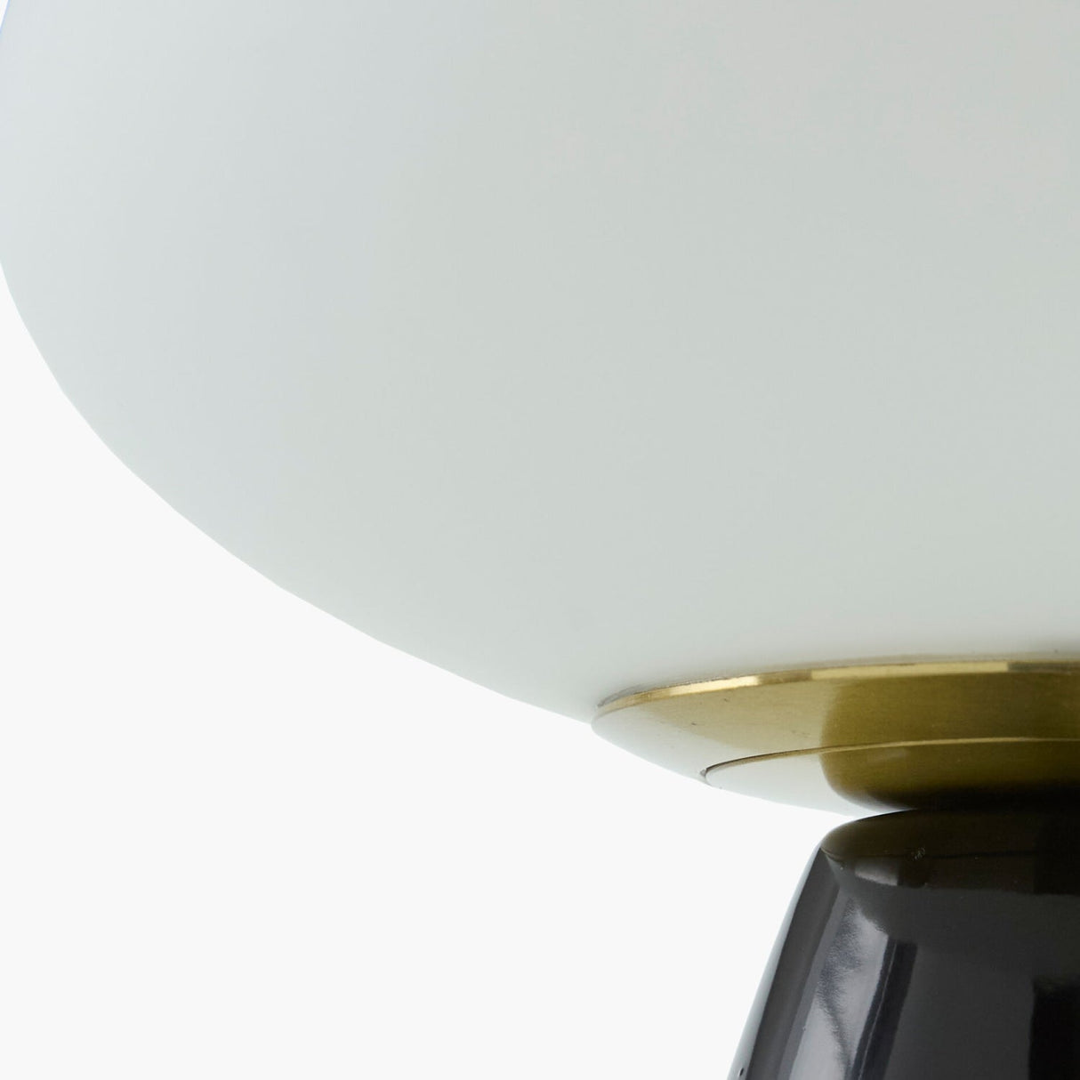Modern European furniture - Oval White Glass Table Lamp - www.oroa.com