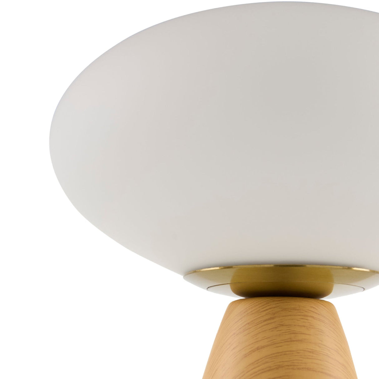 Modern European furniture - Oval White Glass Table Lamp - www.oroa.com