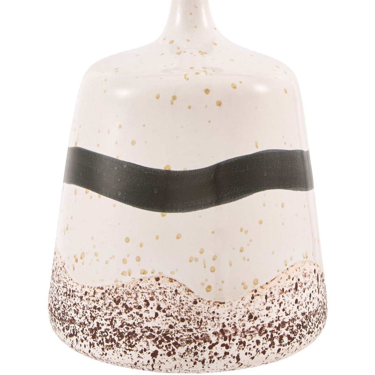 Modern European furniture - Brown Speckled Ceramic Table Lamp - www.oroa.com