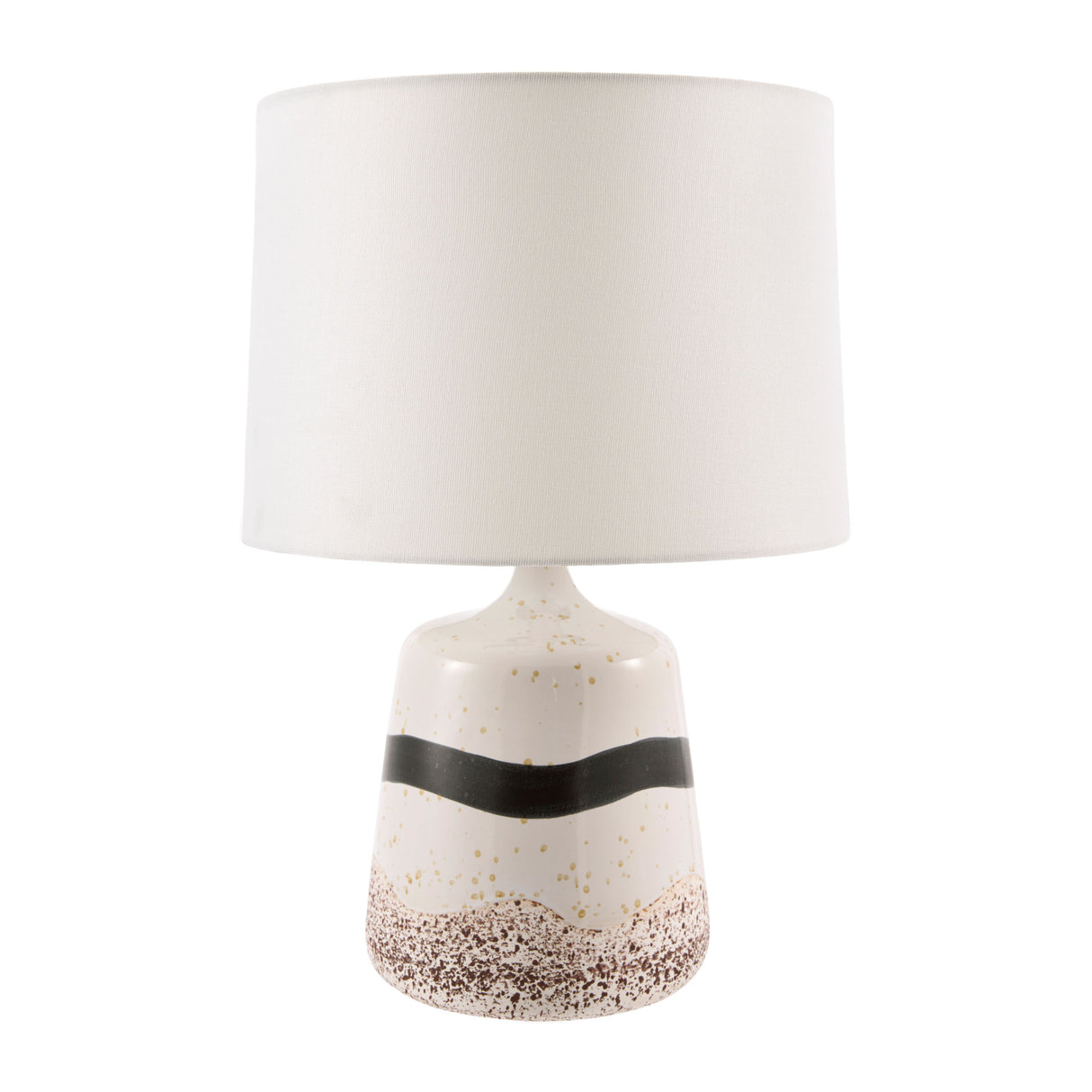 Modern European furniture - Brown Speckled Ceramic Table Lamp - www.oroa.com