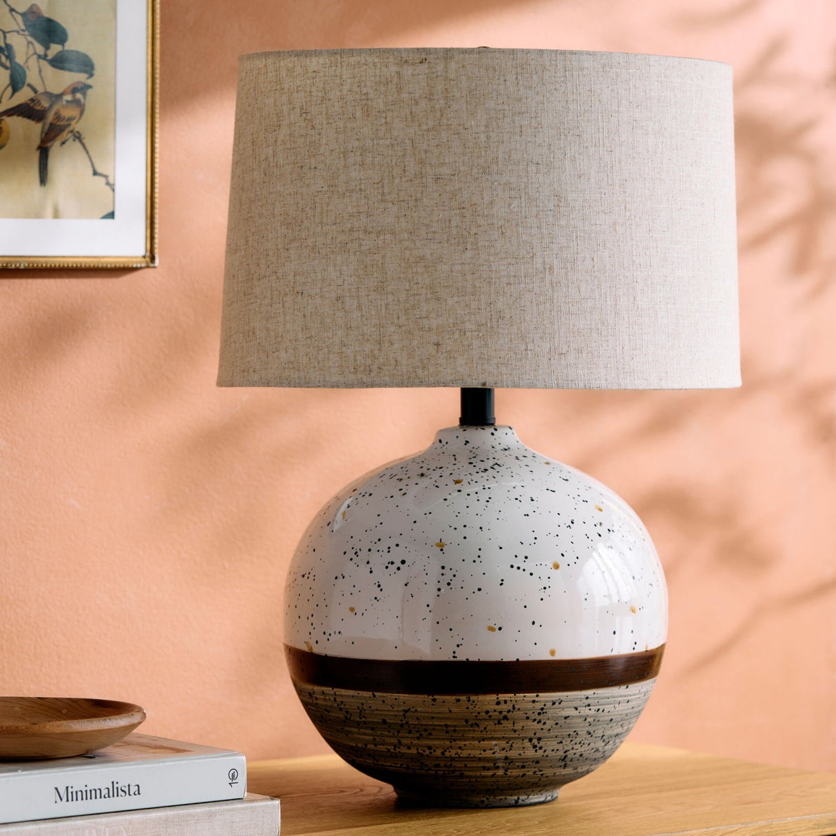 Modern European furniture - Dotted Ceramic Accent Table Lamp - www.oroa.com