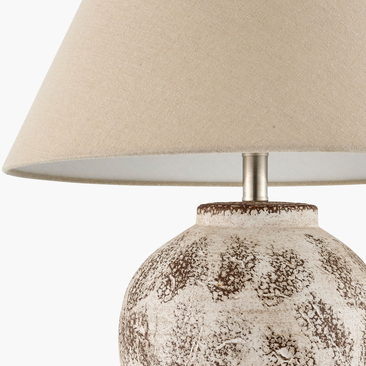 Modern European furniture - Rustic Brown Ceramic Table Lamp - www.oroa.com