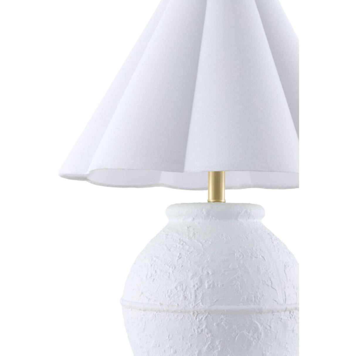 Modern European furniture - Scallop Folded Linen Table Lamp - www.oroa.com