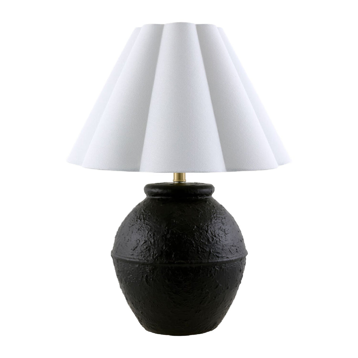 Modern European furniture - Scallop Folded Linen Table Lamp - www.oroa.com