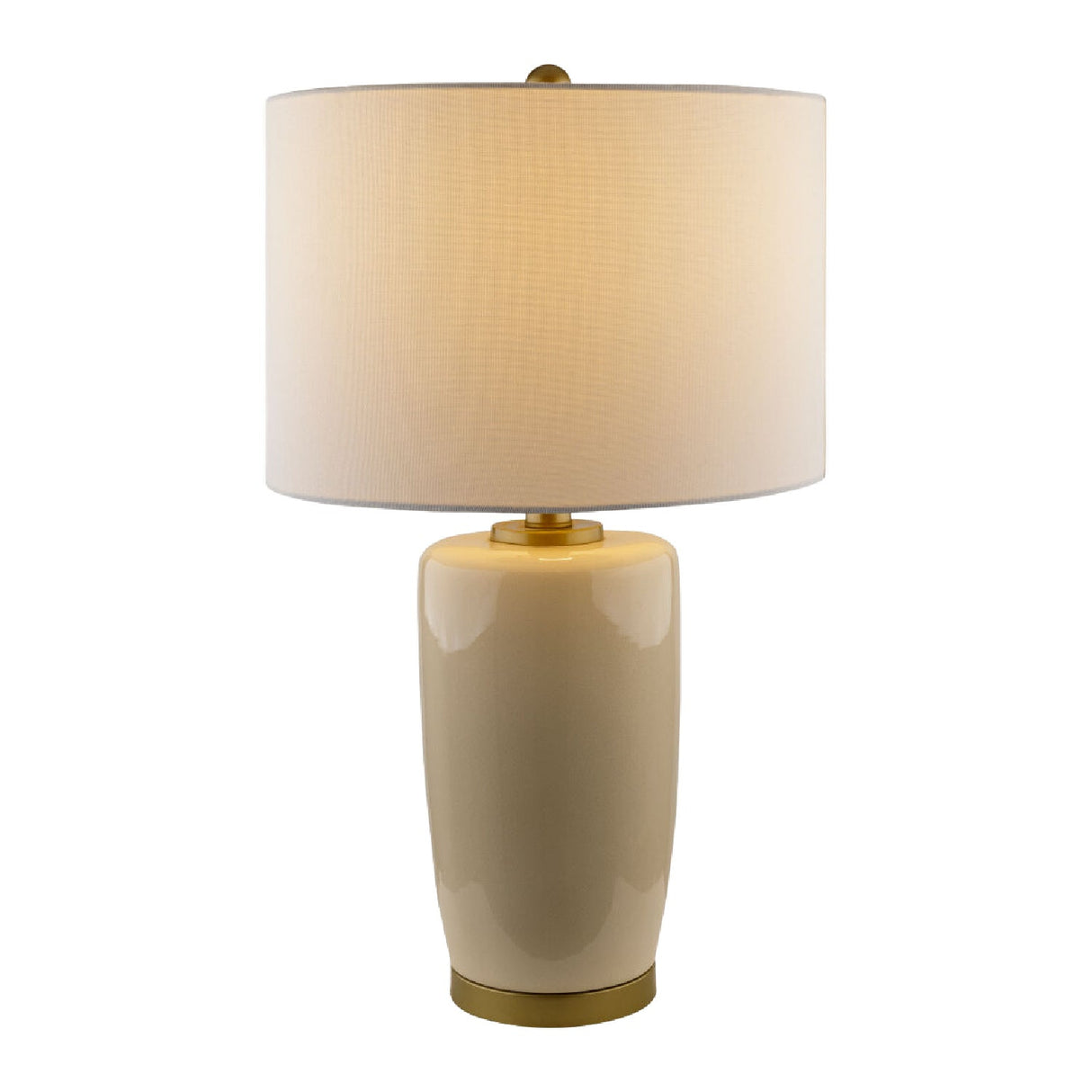 Modern European furniture - Glazed Ceramic Linen Table Lamp - www.oroa.com