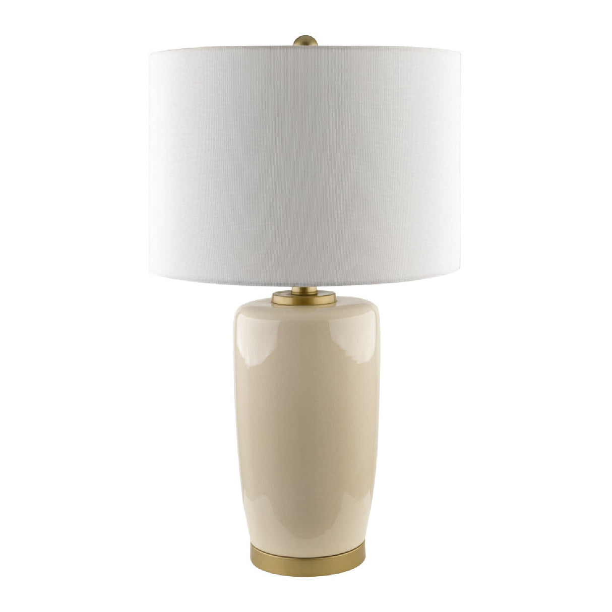 Modern European furniture - Glazed Ceramic Linen Table Lamp - www.oroa.com