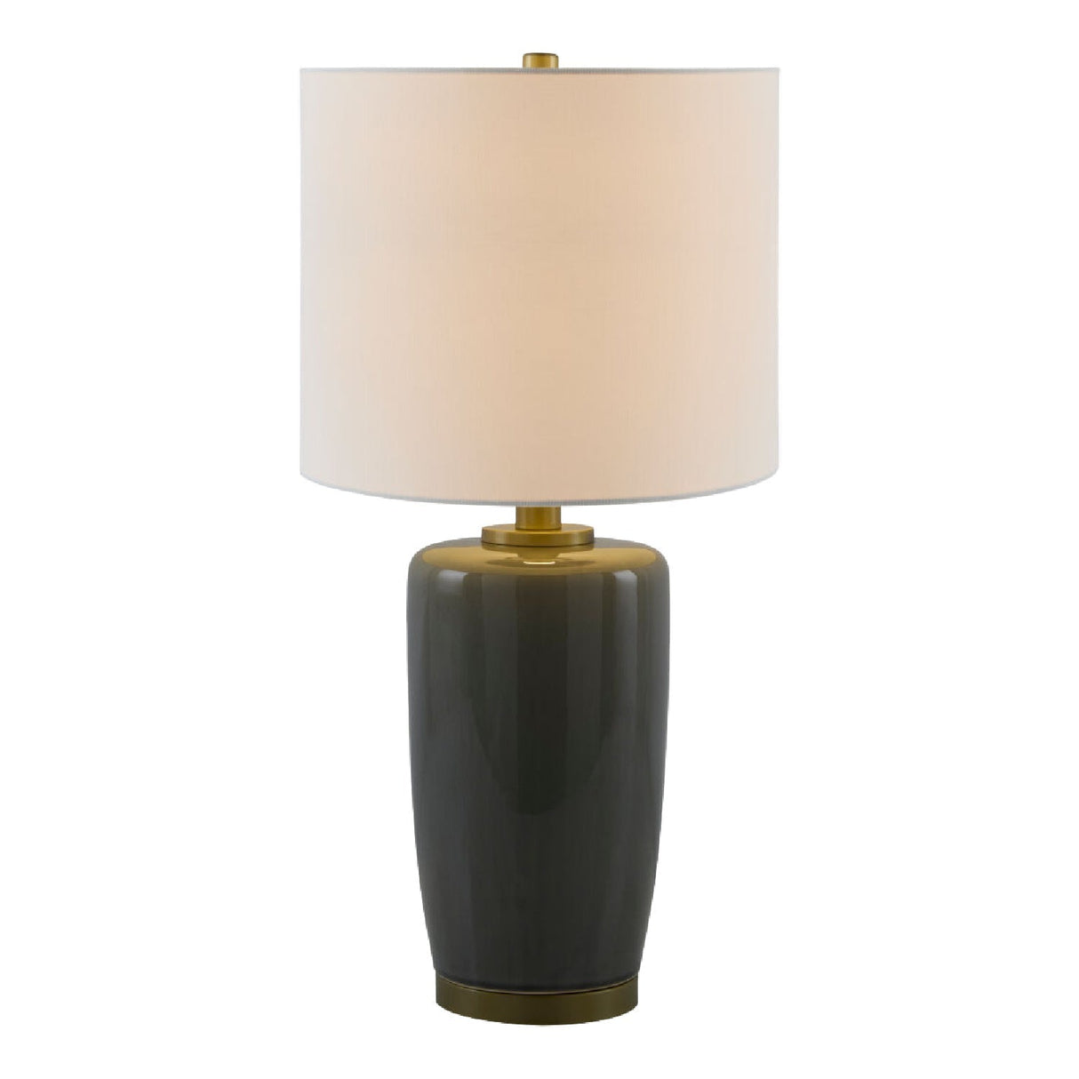 Modern European furniture - Glazed Ceramic Linen Table Lamp - www.oroa.com