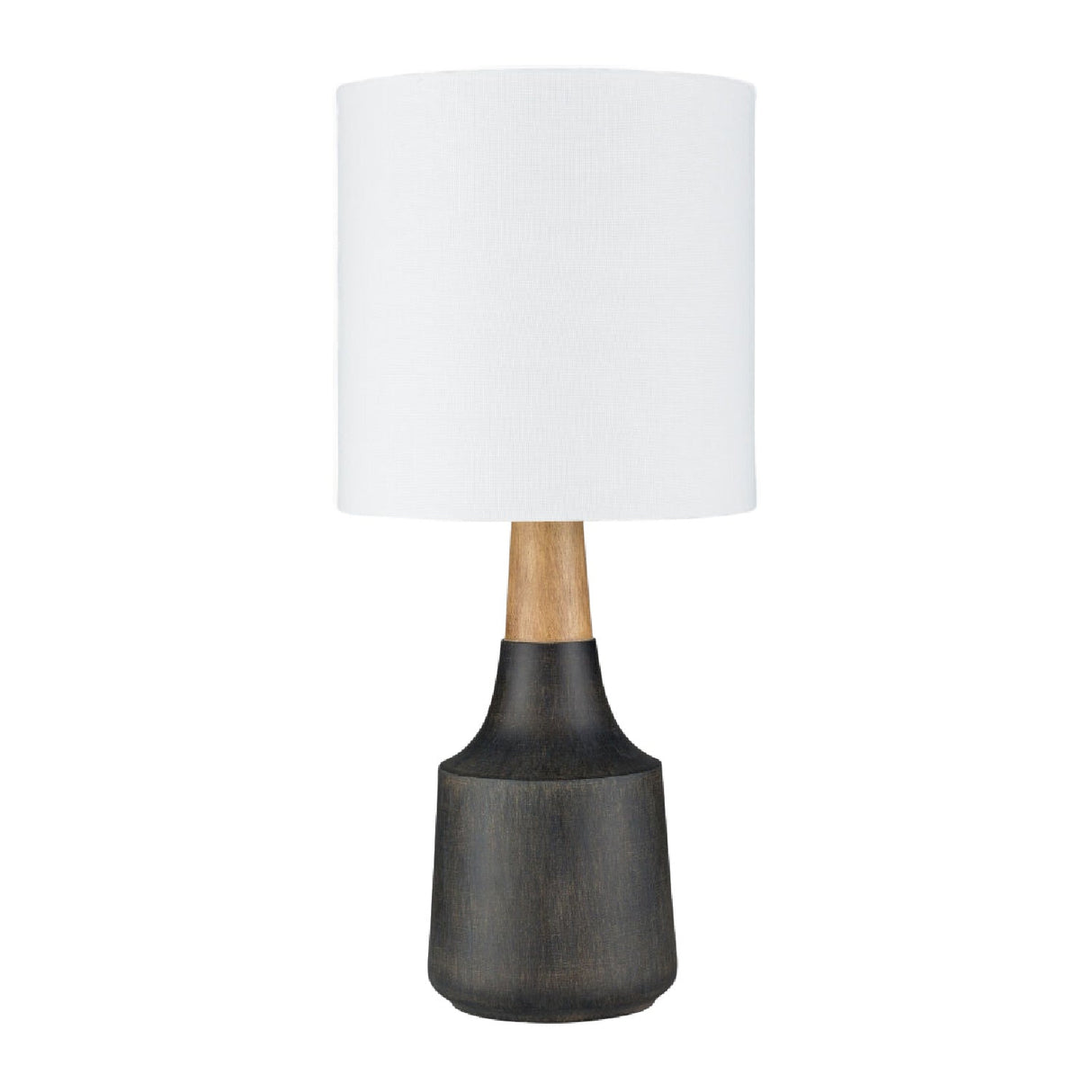 Modern European furniture - Drum Linen Shade Table Lamp - www.oroa.com