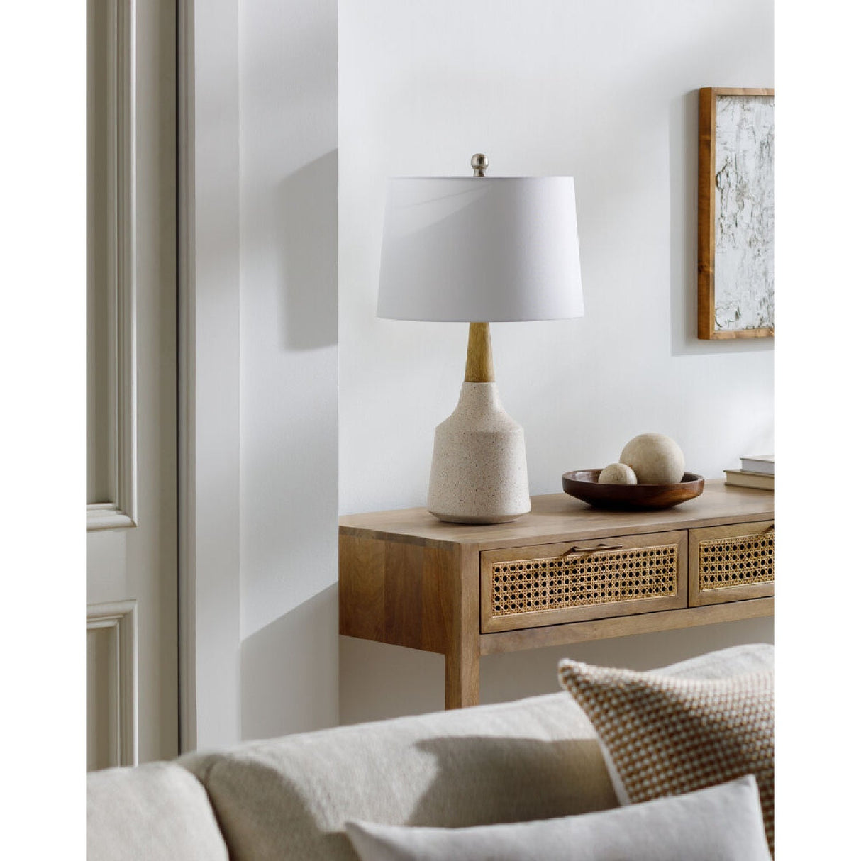 Modern European furniture - Speckled Base Accent Table Lamp - www.oroa.com