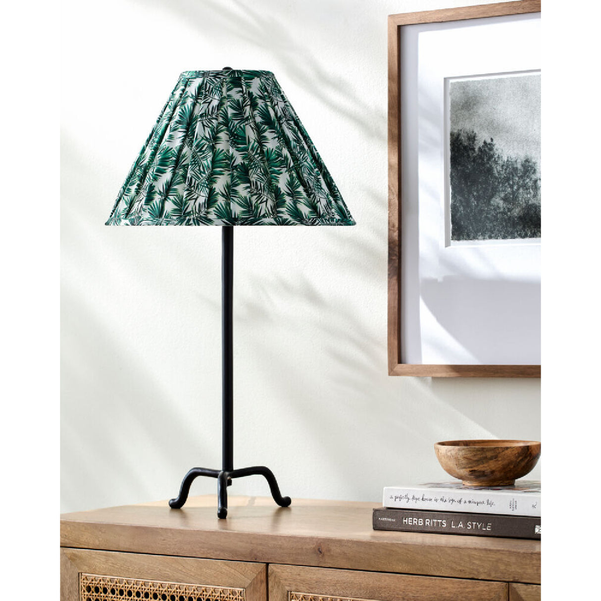 Pleated Linen Accent Table Lamp | Oroa.com