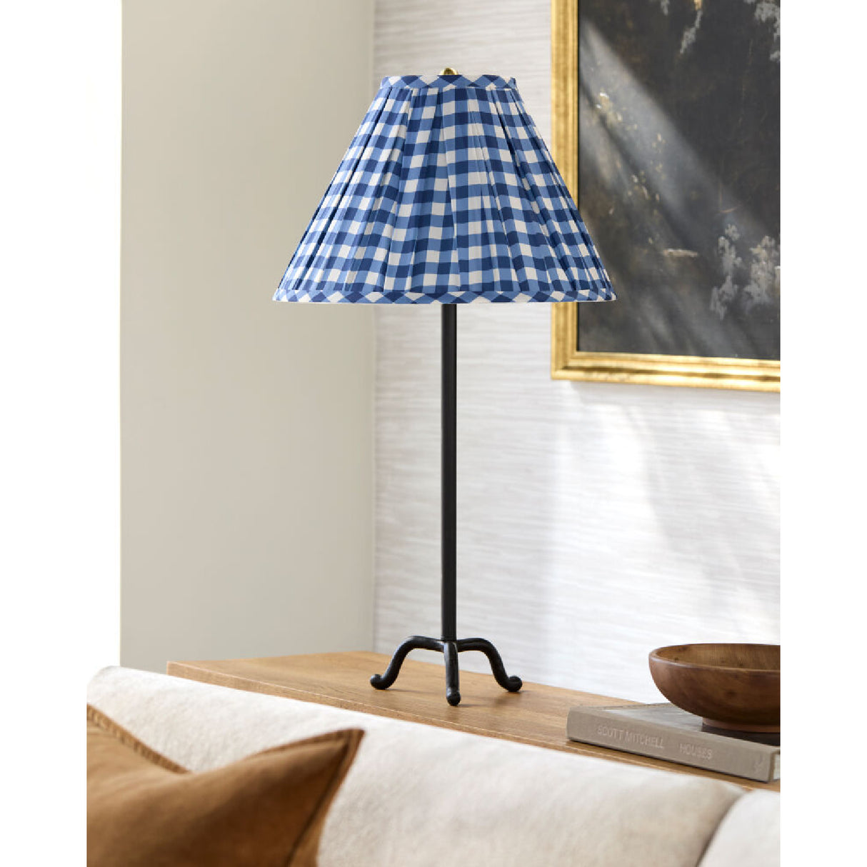 Pleated Linen Accent Table Lamp | Oroa.com