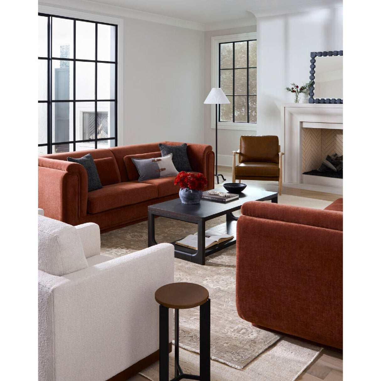 Modern European furniture - Pleated Linen Accent Floor Lamp - www.oroa.com