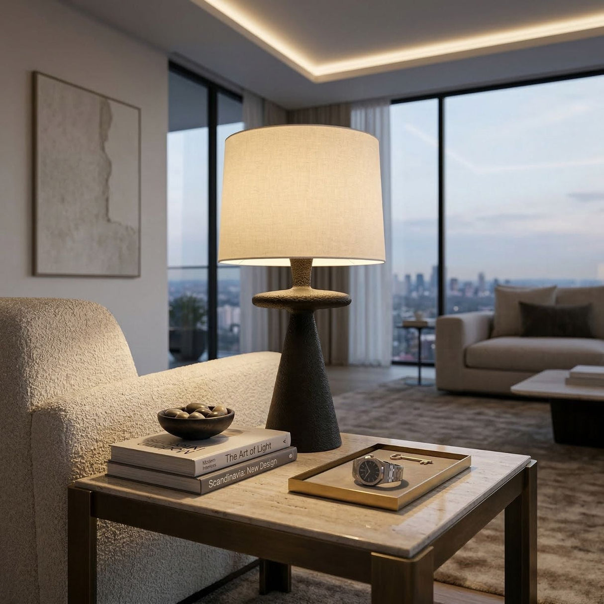 Modern European furniture - Minimalist Accent Table Lamp - www.oroa.com