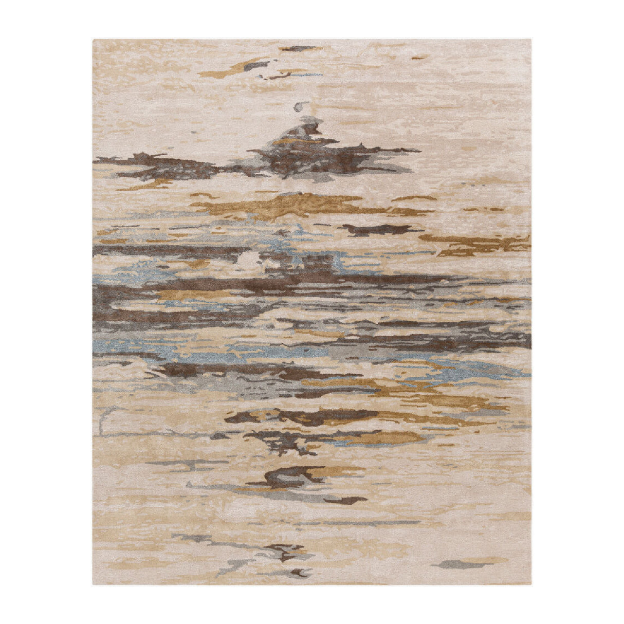 Modern European furniture - Multicolored Viscose Wool Blend Carpet - www.oroa.com