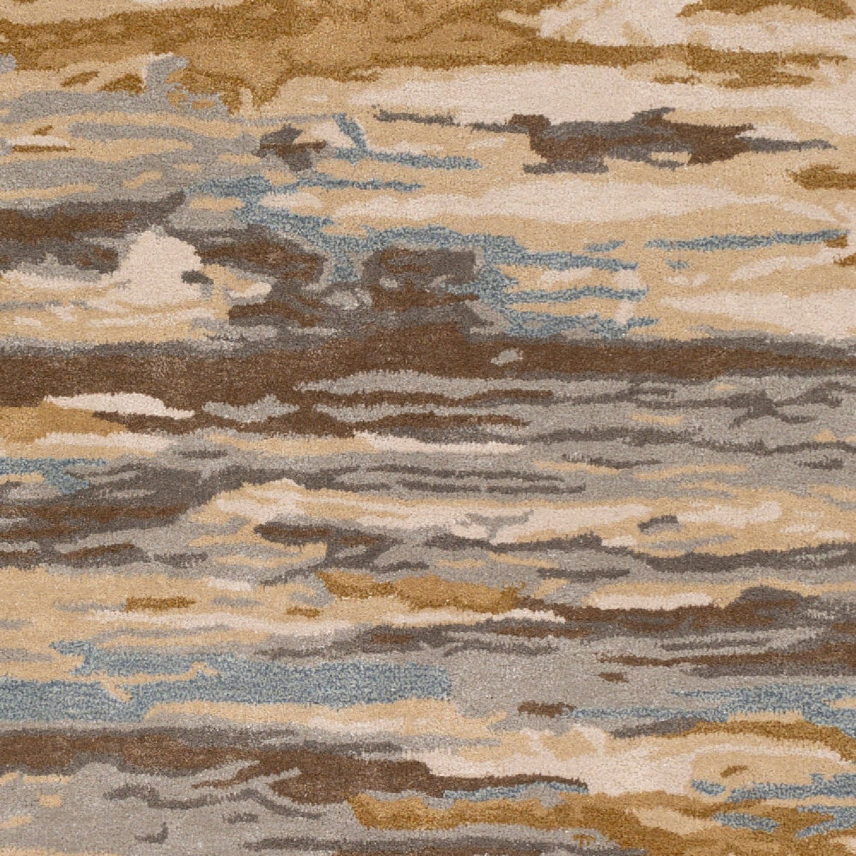 Modern European furniture - Multicolored Viscose Wool Blend Carpet - www.oroa.com
