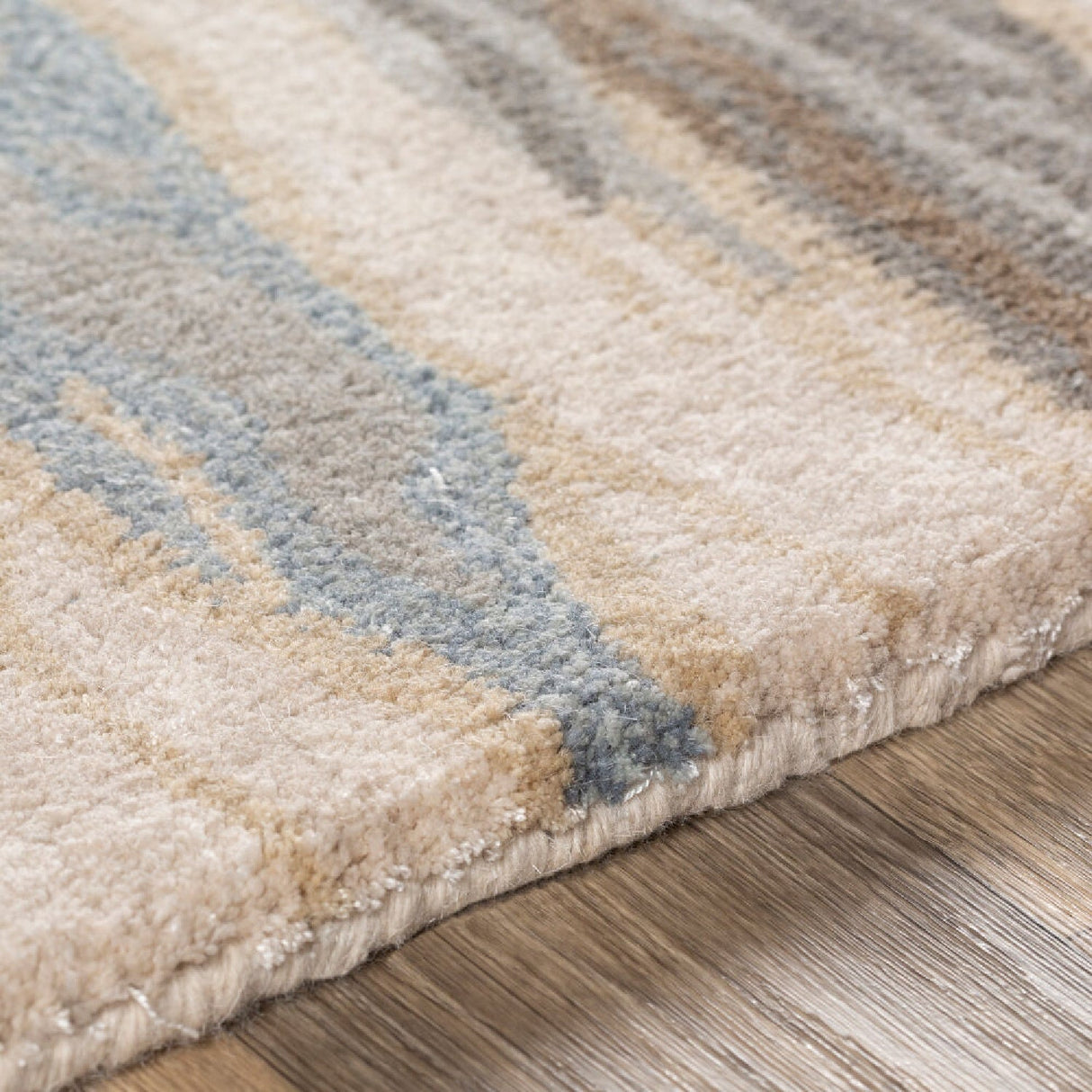Modern furniture - Multicolored Viscose Wool Round Carpet - www.oroa.com